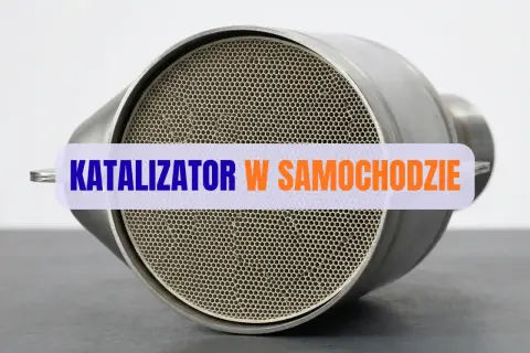 Nowy katalizator p0420 do samochodu, z widocznym wnętrzem o strukturze plastra miodu.