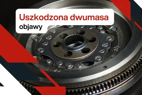 Uszkodzona dwumasa w samochodzie objawia się wibracjami i hałasem. Zbliżenie na element dwumasy.