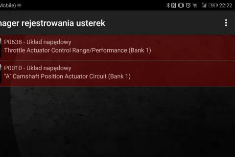 Błąd dtc p0638 renault: problem z układem napędowym, kontrola zakresu/wydajności siłownika przepustnicy (bank 1).